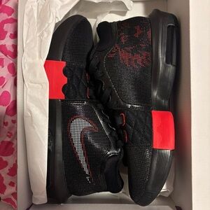Nike Black and Red Sneakers